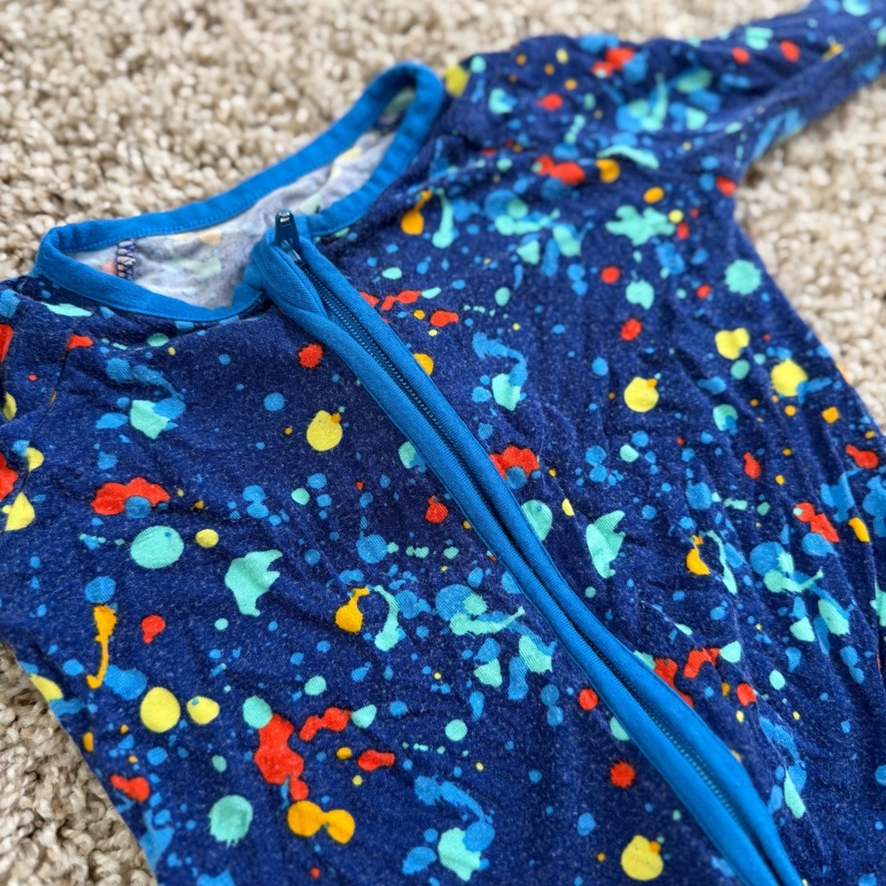 Little Sleepies Paint Splatter Sleeper Size 3-6M - Picture 4 of 4